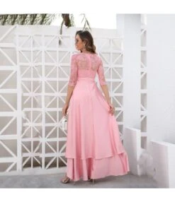 Solid Color Sequin Lace Mid Sleeve Crew Neck Tail Evening Wedding Dress Wholesale Dresses SDN533471 -OTIS Clothing Shop d4542318 ad0e 4152 b6ea 1a2415816b67 c14f64816730199543ee25fc6009a8ef