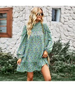 Casual Floral Mini Dress Crew Neck Long Sleeve Vacation Wholesale Dresses SDN561073 -OTIS Clothing Shop d4d9d35e d279 4074 b15c efd3bd4d80b3 b73625720f16d4d490c76bfee6324422