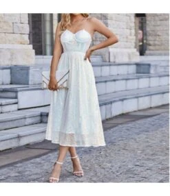 Solid Color Sequined Big Hem Dress Off Shoulder Wholesale Party Dresses SD182251