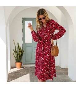 Fashion V Neck Leopard Print Midi Dress High Waist Long Sleeve Slim Wholesale Dresses SDN560438 -OTIS Clothing Shop da8ac155 bd9a 469a ae3f 57cce9656402 d232ee6bd0e61b1285c99916f69adc97