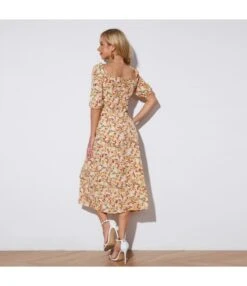 Casual Square Neck Floral Midi Dress Short Sleeve Slit Resort Wholesale Dresses SDN560141 -OTIS Clothing Shop de6593a3 191c 4aef 9165 2d258909b6a9 4b2dfbcc5f26c9eb12e34aab7edb4226