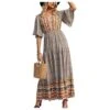 Boho Style Print V Neck Flare Sleeve Elastic Waist Maxi Dresses Wholesale Bohemian Dress For Women SDN532330 -OTIS Clothing Shop df6657a1 6a2f 438b ad23 2d4995440afb 1e8f1d7c6db61d1cd313e81e8686c62b