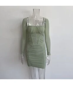 Solid Low Cut Pleated Mini Dress SD080270 -OTIS Clothing Shop e3f6d5ab e656 4656 a25b 6b4c858de01c 69A6539310E45EA94689B4D1803EB4D8