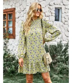 Casual Floral Mini Dress Crew Neck Long Sleeve Vacation Wholesale Dresses SDN561073 -OTIS Clothing Shop e46f6539 9434 4427 afab ccdb2bfe2d18 d361474e238ba517f3a274da68b5cc1d