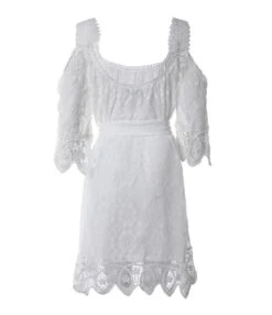 Sexy Off-Shoulder Sling Lace Mini Dress Hollow Lace-Up Solid Color Wholesale Dresses SDN561715 -OTIS Clothing Shop e4ff3afe 3851 48c8 8e11 37898c38eaed 7f061aa0296667772dce1cb9adb8a95e