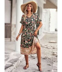 Boho Print Short Sleeve High Waist A-Line Bohemian Dress Wholesale Dresses SDN539503 -OTIS Clothing Shop e8d499e1 6d87 4814 8743 a9449f7c9311 15df07b1fc0d65163d1f5302fce1f72d