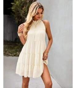 Sexy Lace-Up Tank Top Dress Sleeveless Crew Neck Solid Color Casual A-Line Tiered Wholesale Dresses SDN560684 -OTIS Clothing Shop eb546bdd 8a14 4b50 9055 a1cefece831c 89baca6a771b22ca9d1bf57504fc199d