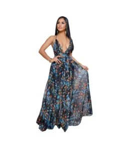 Fashion Print Deep V Neck Open Back Chiffon Beach Sling Wide Swing Dress Sexy Wholesale Maxi Dresses SD55497 -OTIS Clothing Shop f76c59ae 7a15 471f b283 dd75a06688c6 2c1158fbd51783c4ab77874f68059c5b