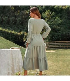 Casual Loose Long-Sleeved Peplum Lace-Up Midi Dress Wholesale Dresses SDN561500 -OTIS Clothing Shop fda0aace dbbf 49cb a705 3e3726934820 0a29b707e7bce2db1d8f7f94297d6db1