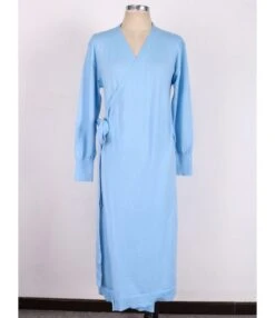 Side Tie Split Plain Knitting Dress -OTIS Clothing Shop img 3844