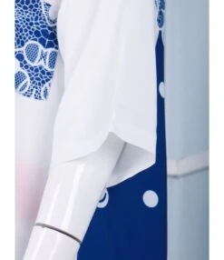 Stitching Print With Floral Shirt Cardigan Sunscreen Long Short-Sleeved Dress In 2 Way SD150031 -OTIS Clothing Shop sd150031 5